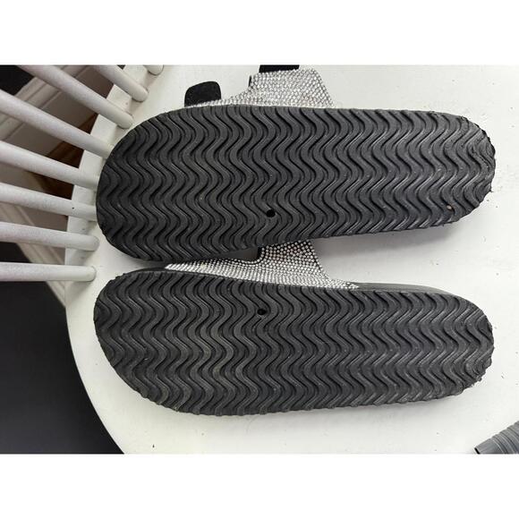 Madden Girl Black Sandals with Rhinestone Buckled Straps - Picture 6 of 6